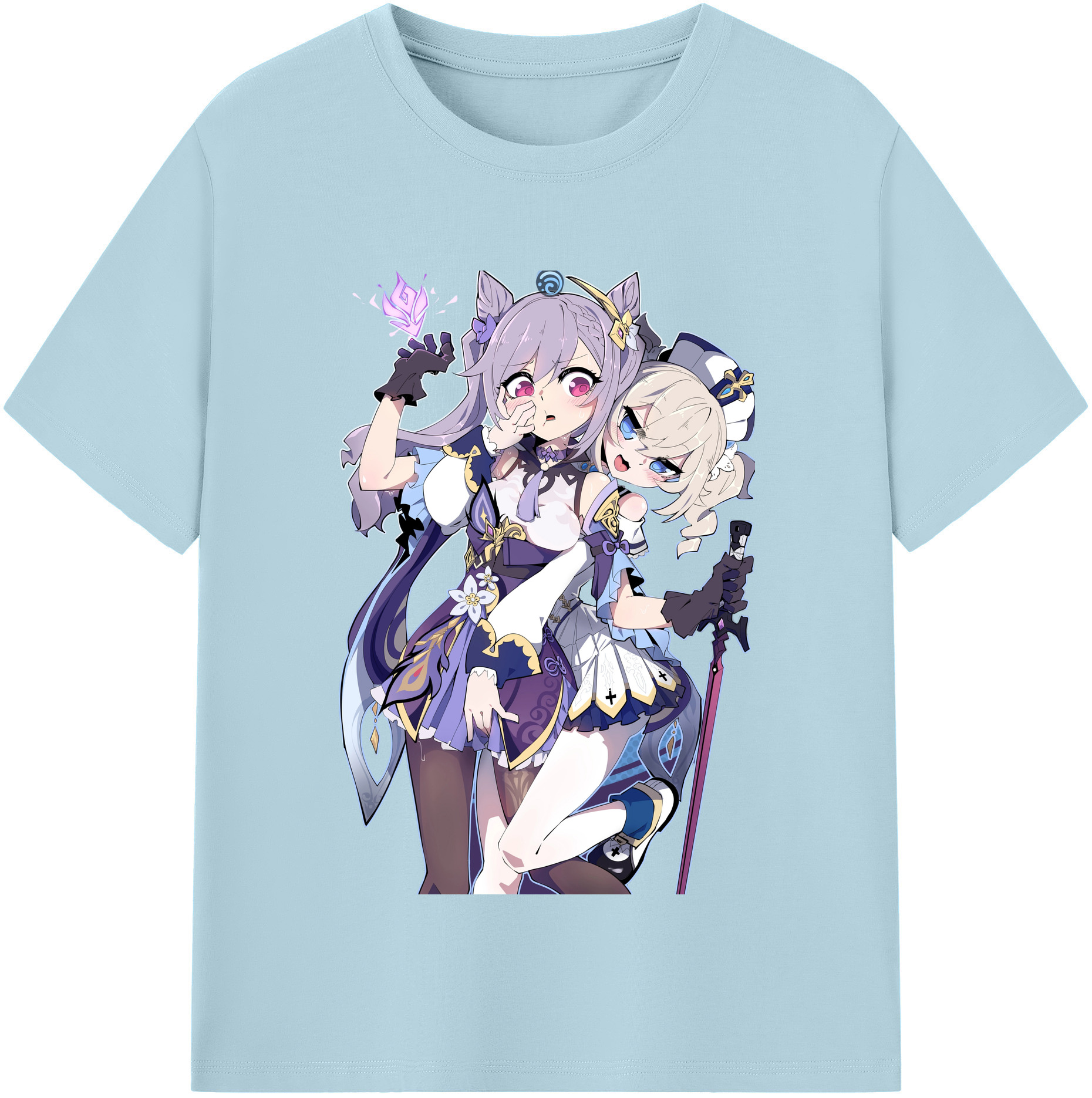 げんし神 刻晴 こくせい genshin Kokusei 綿100％半袖Tシャツ（フロントプリント）